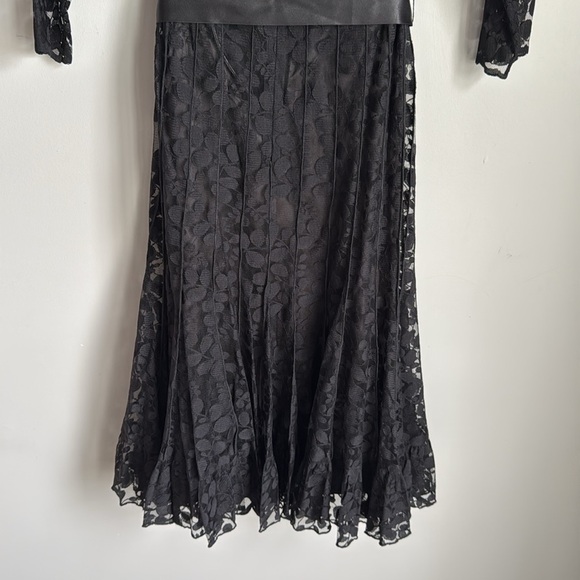 Rickie Freeman for Teri Jon 3/4-Sleeve Lace Overlay Cocktail Dress 4 - Picture 8 of 15